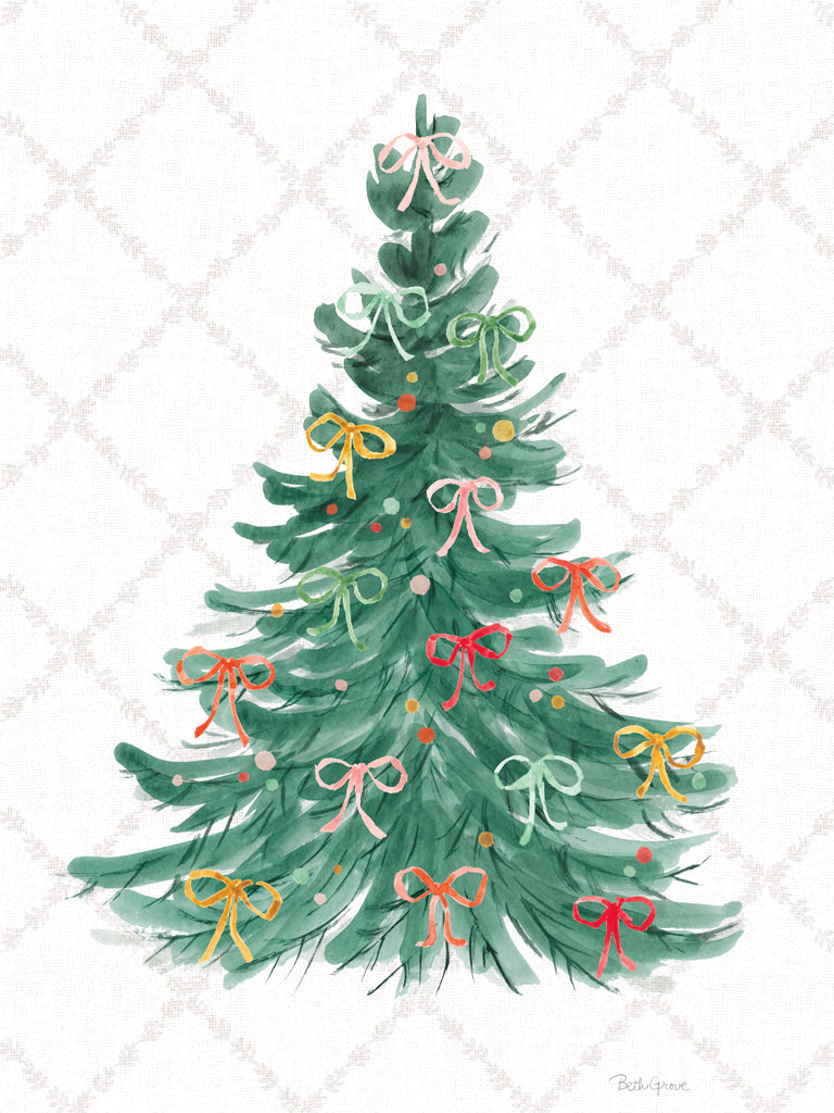 Reproduction of Holiday Bows IV by Beth Grove - Wall Decor Art