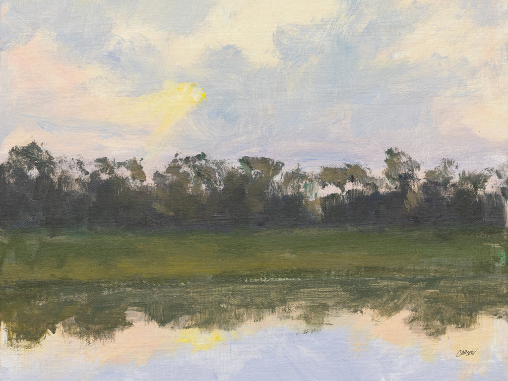 Reproduction of Sun and Clouds Reflecting by Carson Overstreet - Wall Decor Art