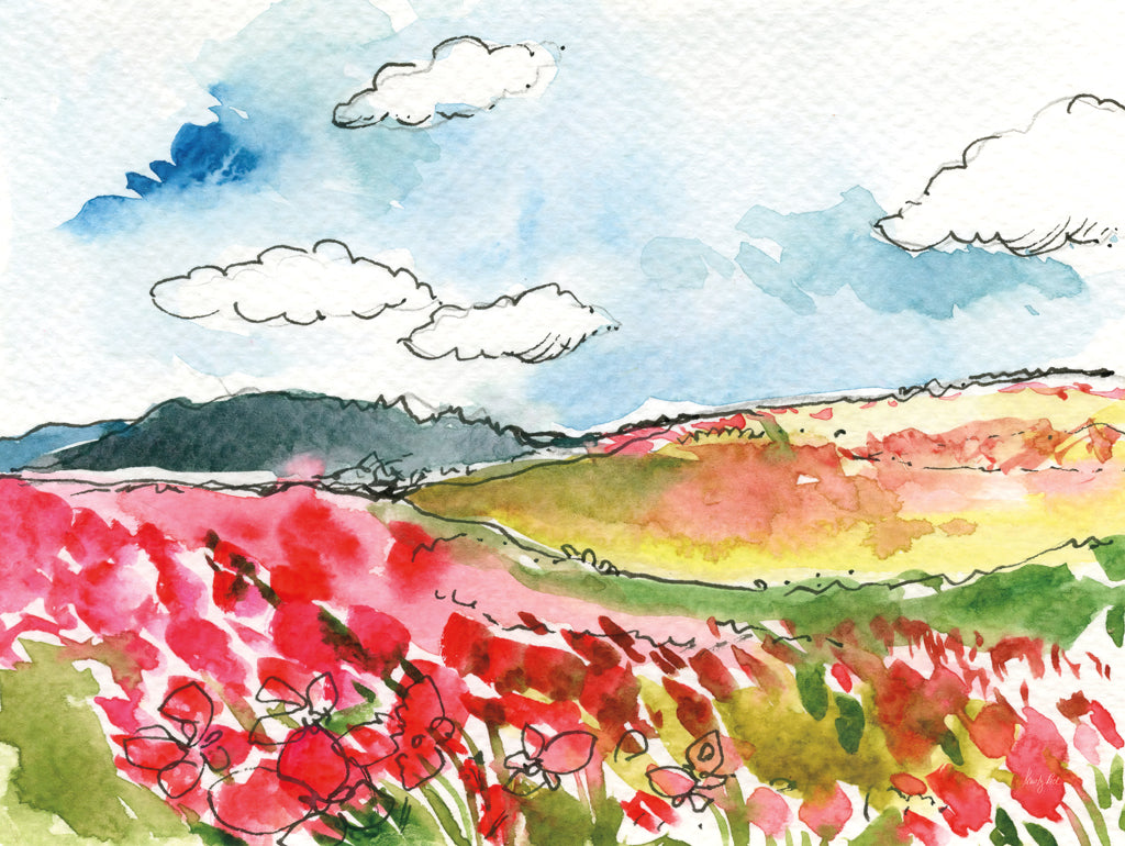 Reproduction of Wind Across the Meadow by Kristy Rice - Wall Decor Art