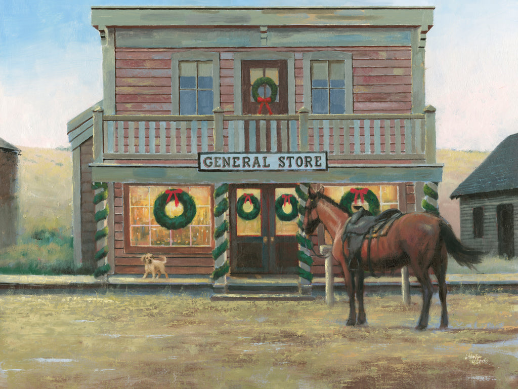 Reproduction of Cowboy Christmas by Wellington Studio - Wall Decor Art