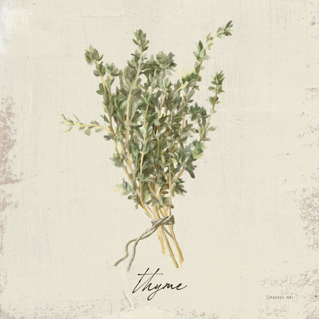 Reproduction of Rustic Herbs III Neutral by Danhui Nai - Wall Decor Art