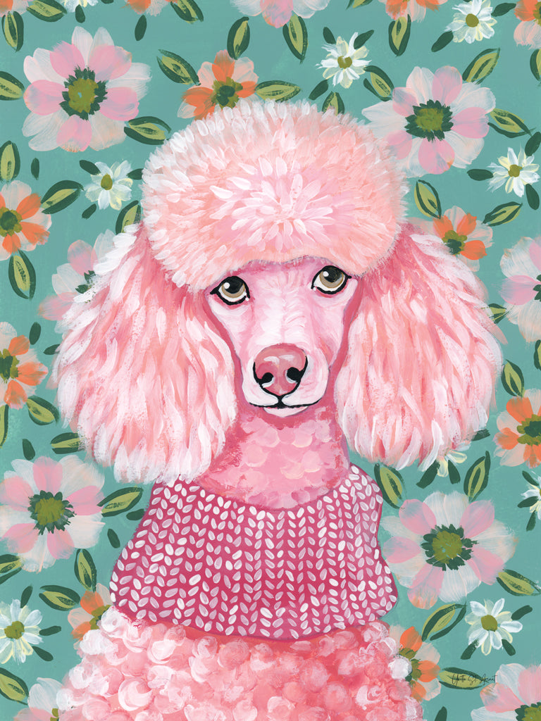 Reproduction of Poodle in Pink by Yvette St. Amant - Wall Decor Art