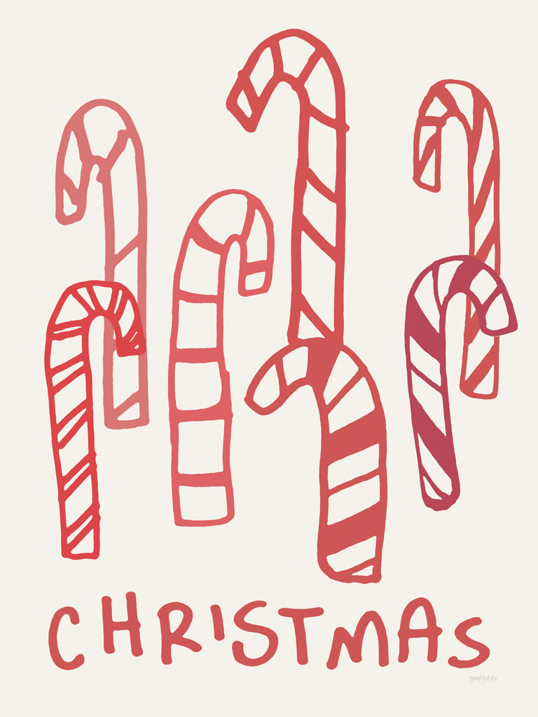 Reproduction of Christmas Doodle IX by Jenaya Jackson - Wall Decor Art