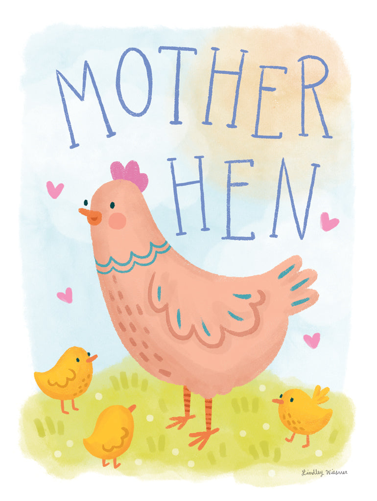 Reproduction of Farm Family IV by Lindley Wiesner - Wall Decor Art