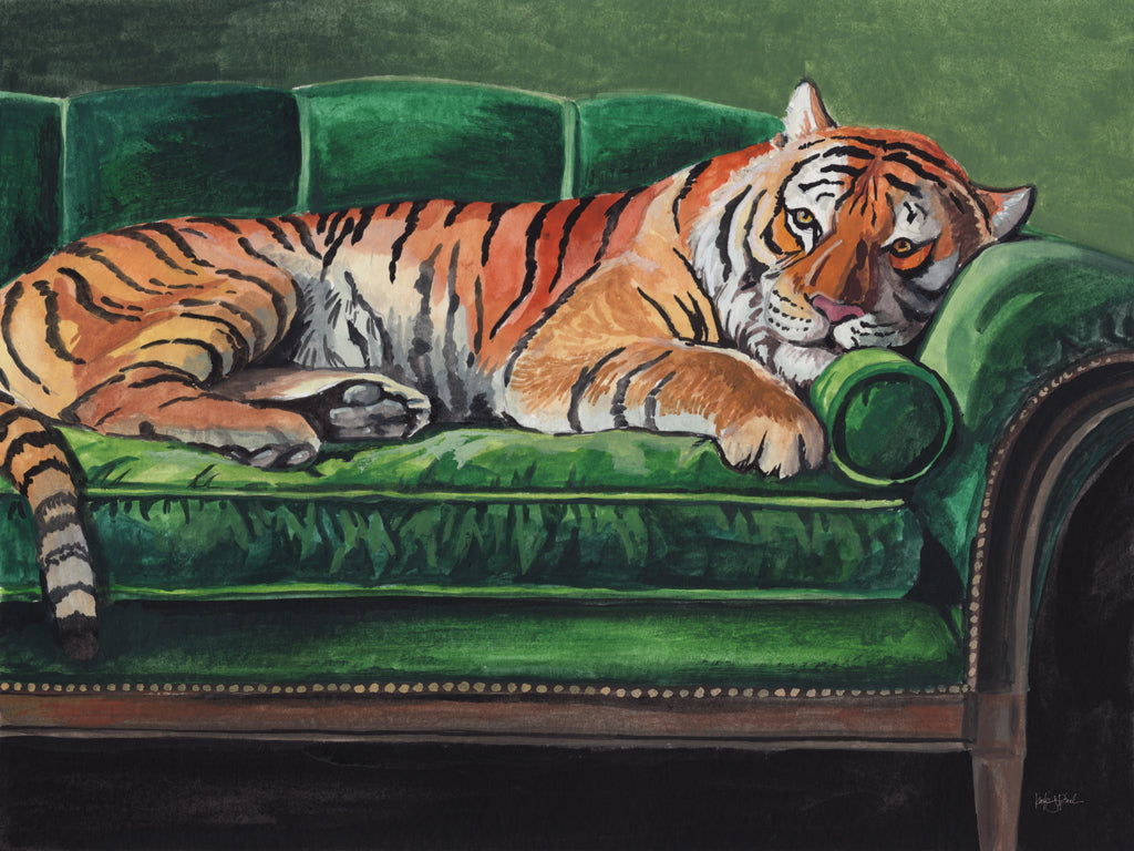 Reproduction of A Very Big Cat Nap by Kate Jarvik Birch - Wall Decor Art