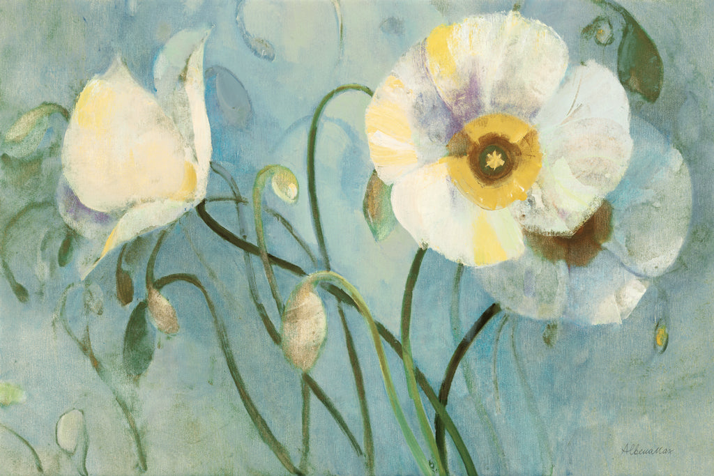 Reproduction of Floating Poppies by Albena Hristova - Wall Decor Art