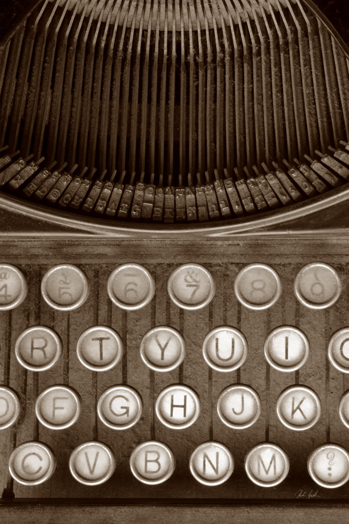 Reproduction of Typewriter Keys by Deborah Revell - Wall Decor Art