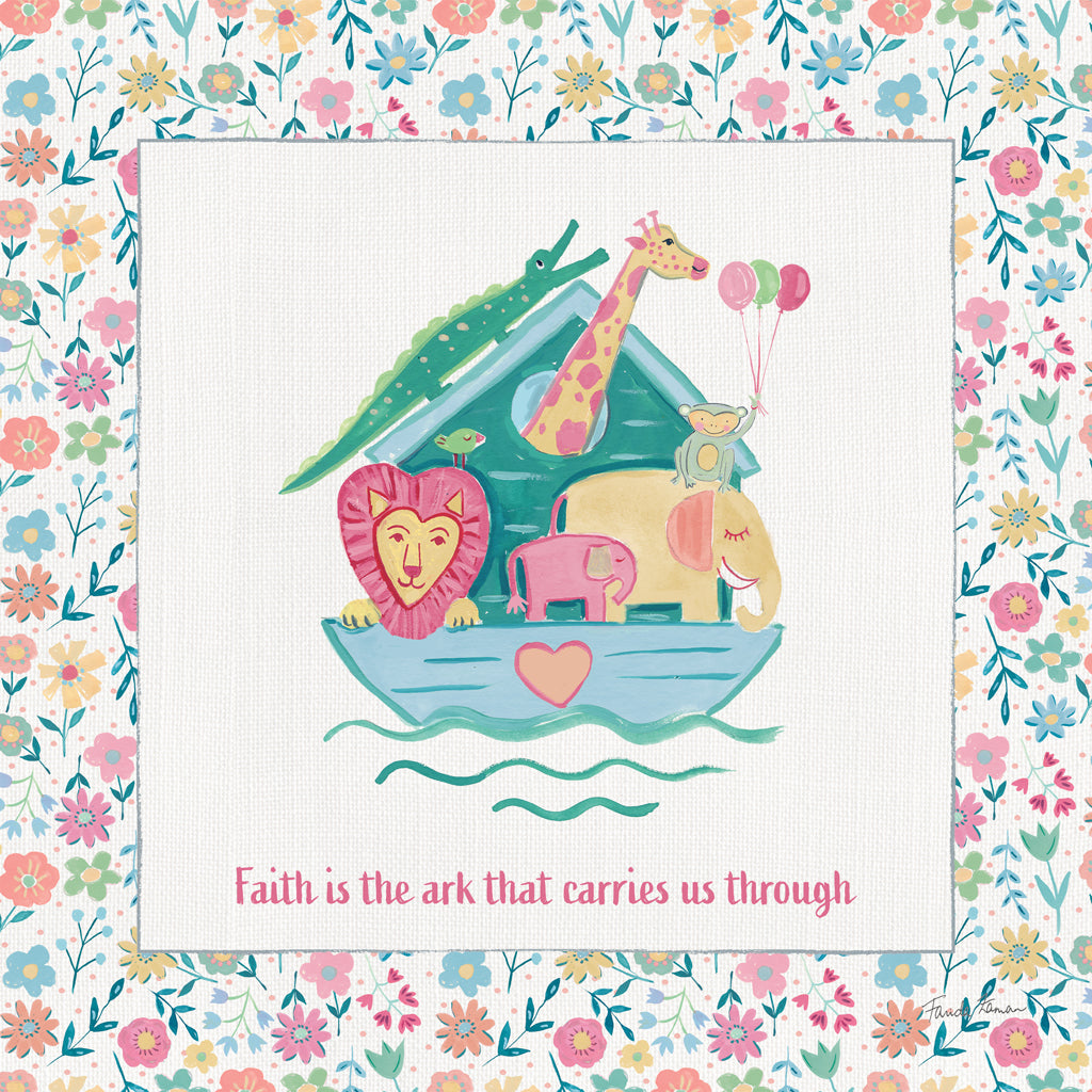 Reproduction of Happy Baby VI Faith by Farida Zaman - Wall Decor Art
