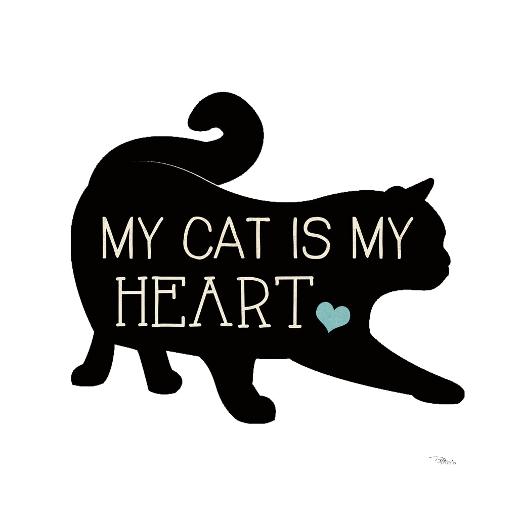 Reproduction of Cat Sayin Black IV by Pela Studio - Wall Decor Art