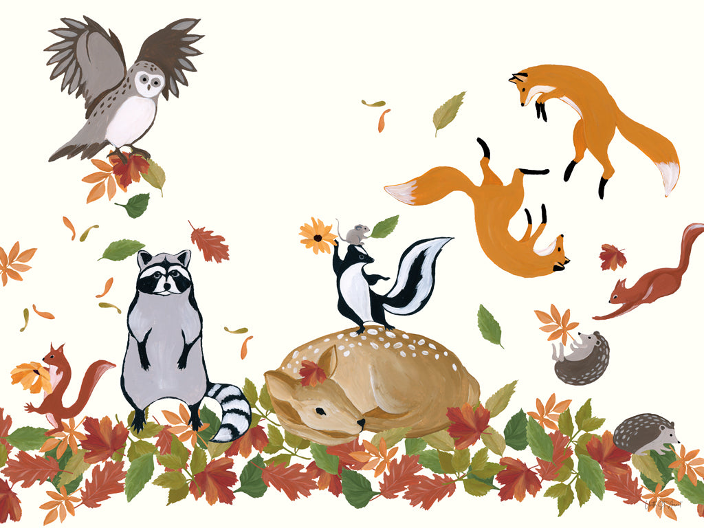 Reproduction of Autumn Frolic I by Yvette St. Amant - Wall Decor Art
