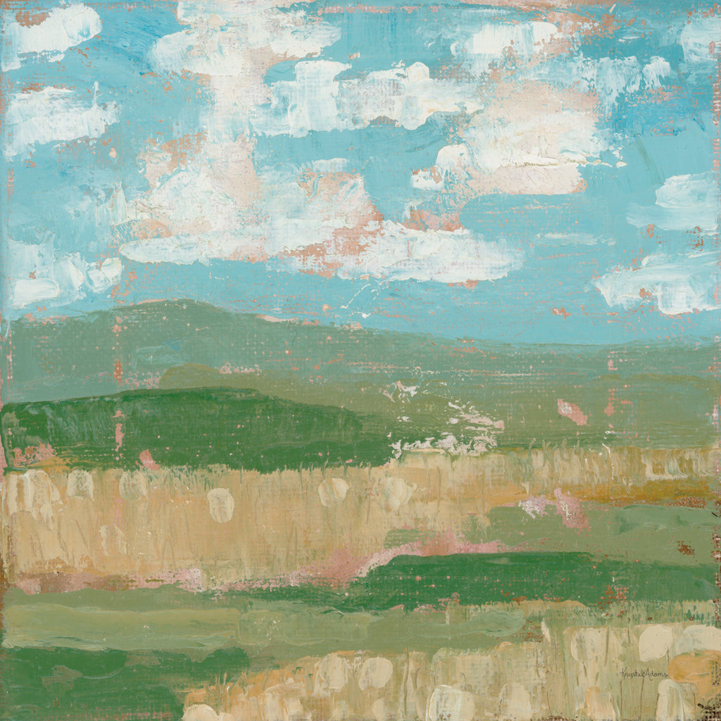 Reproduction of Spring Fields by Krystal Adams - Wall Decor Art