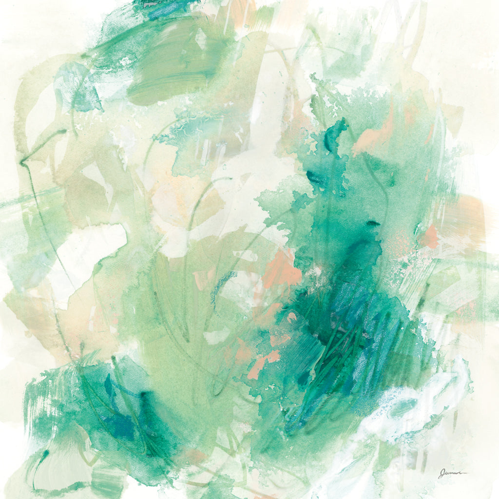 Reproduction of Verdigris and Melon II by June Erica Vess - Wall Decor Art