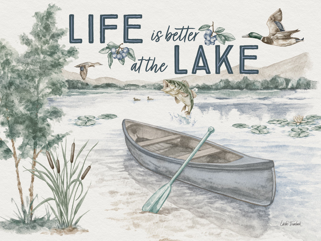 Reproduction of Lakeside I by Leslie Trimbach - Wall Decor Art