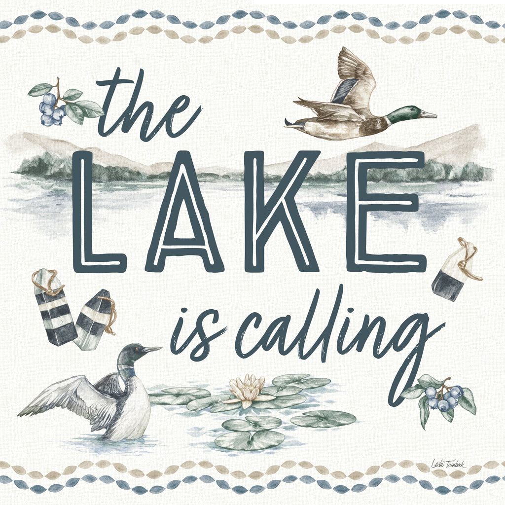 Reproduction of Lakeside V by Leslie Trimbach - Wall Decor Art