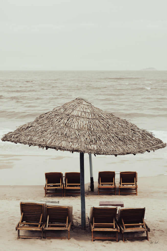 Reproduction of Beach Chairs IV by Deborah Revell - Wall Decor Art