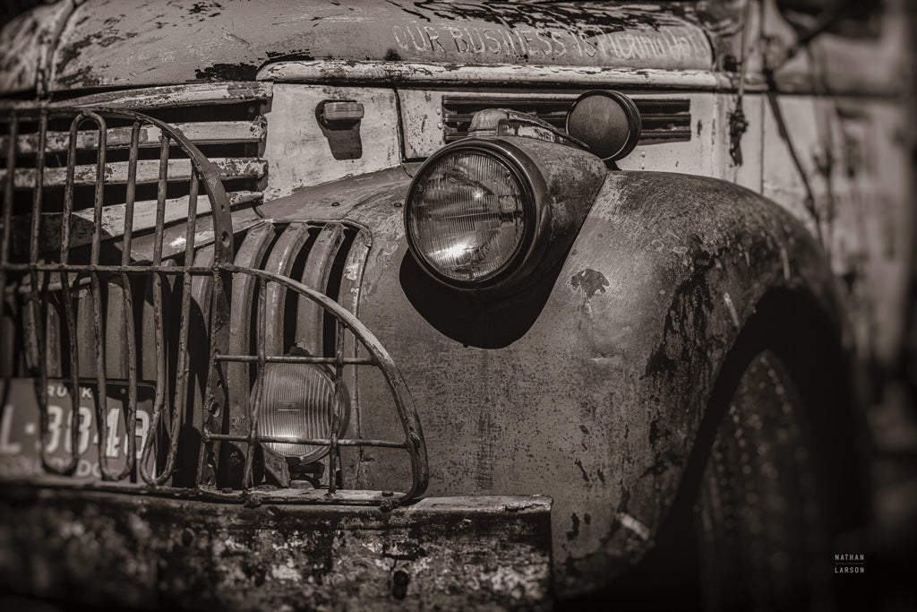 Reproduction of High Altitude Tow Sepia by Nathan Larson - Wall Decor Art