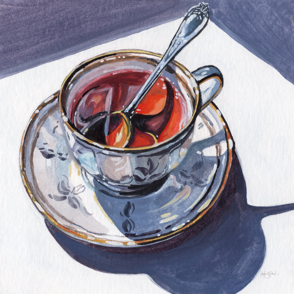 Reproduction of Steeped in Crimson by Kate Jarvik Birch - Wall Decor Art