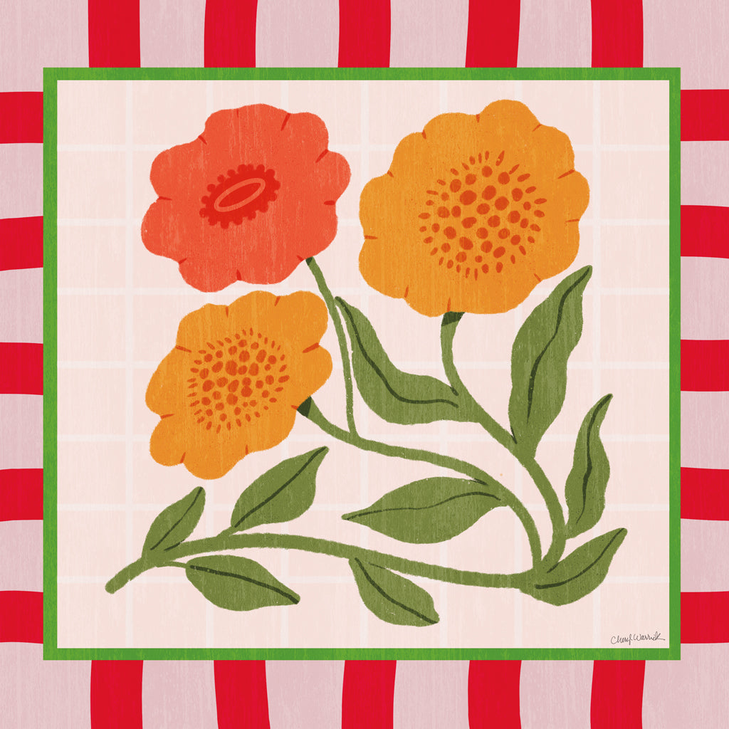 Reproduction of Bloom Bright IV by Cheryl Warrick - Wall Decor Art