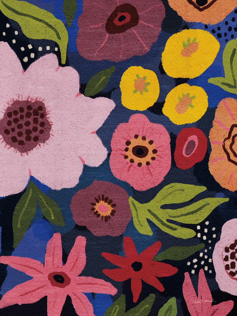 Reproduction of Modern Petals V by Cheryl Warrick - Wall Decor Art