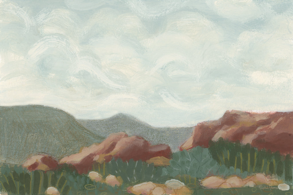 Reproduction of Red Rocks by Krystal Adams - Wall Decor Art
