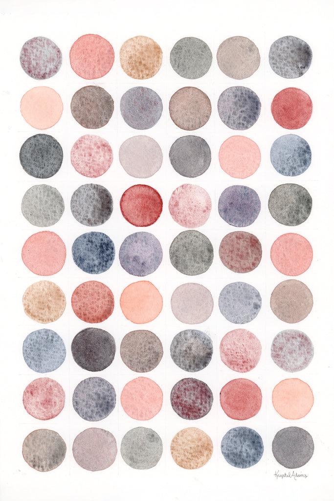 Reproduction of Circle Swatches by Krystal Adams - Wall Decor Art