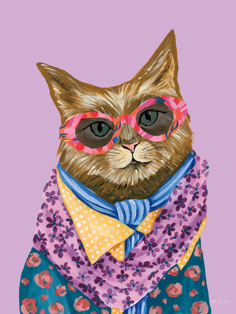 Reproduction of Glamour Cats VI by Yvette St. Amant - Wall Decor Art