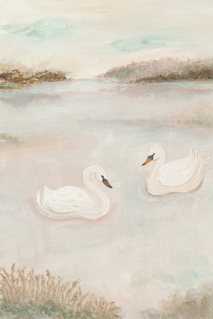 Reproduction of Swan Reverie I by Nikita Jariwala - Wall Decor Art