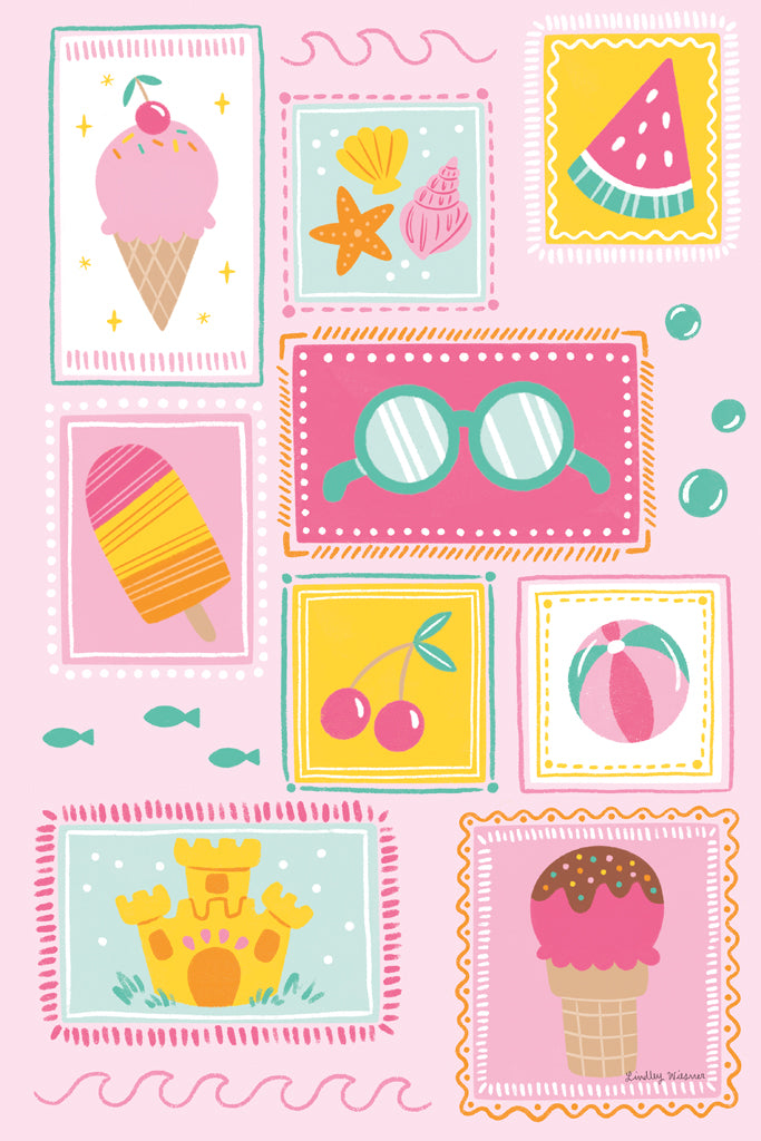 Reproduction of Summer Fun II by Lindley Wiesner - Wall Decor Art
