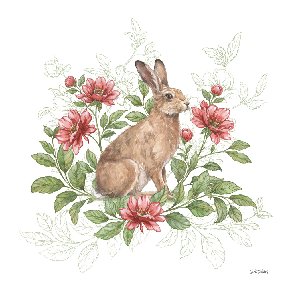 Reproduction of Cottage Bunny I by Leslie Trimbach - Wall Decor Art