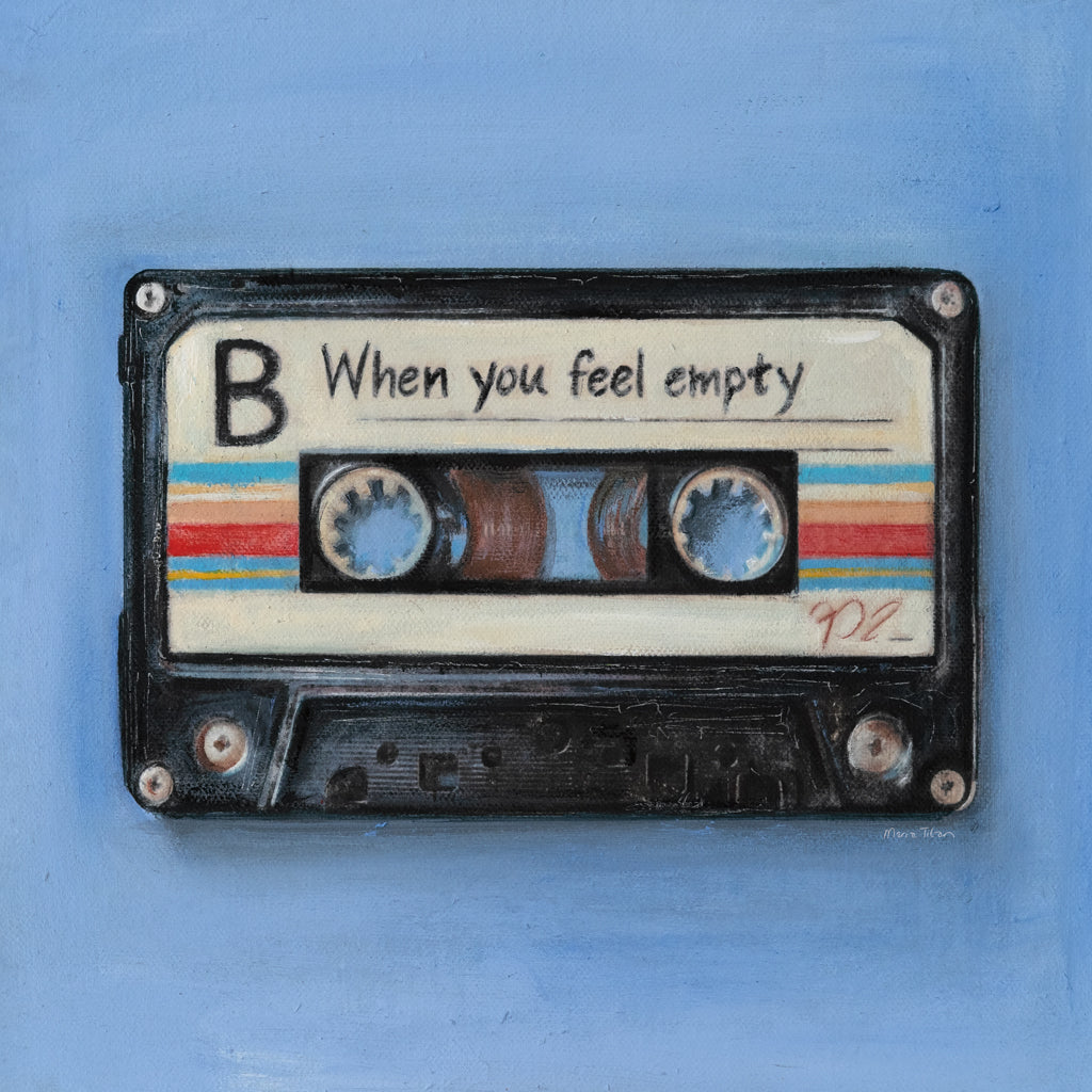 Reproduction of When You Feel Empty Casette by Maria Titan - Wall Decor Art