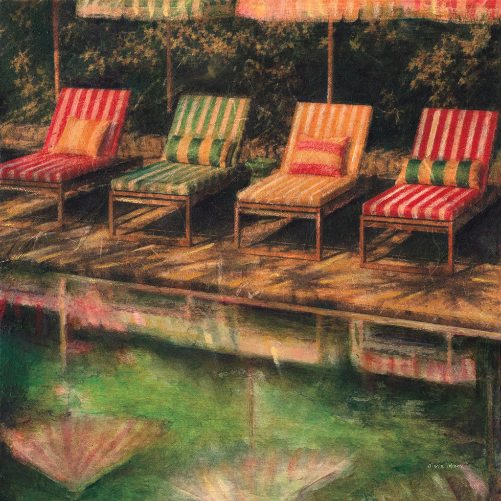 Reproduction of The Stripe Club by Maria Titan - Wall Decor Art