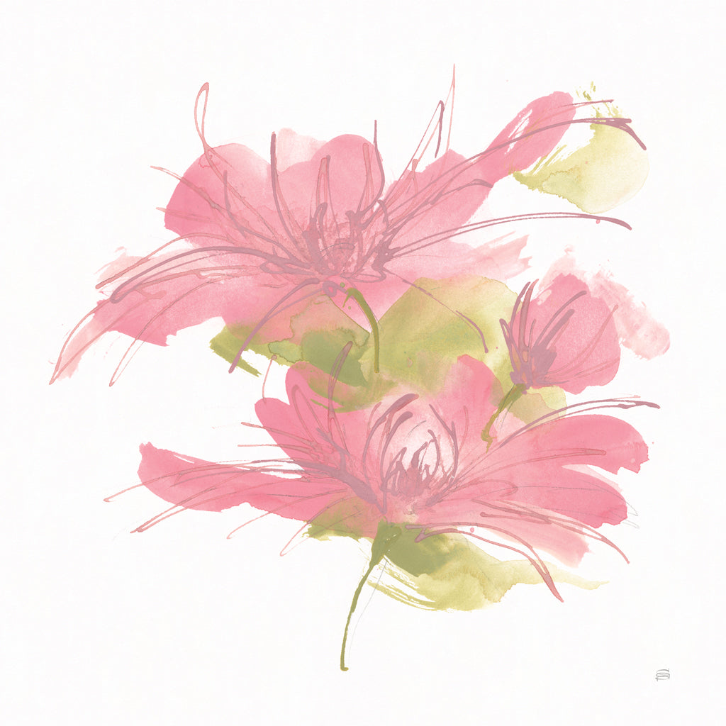 Reproduction of Clay Florals II by Chris Paschke - Wall Decor Art