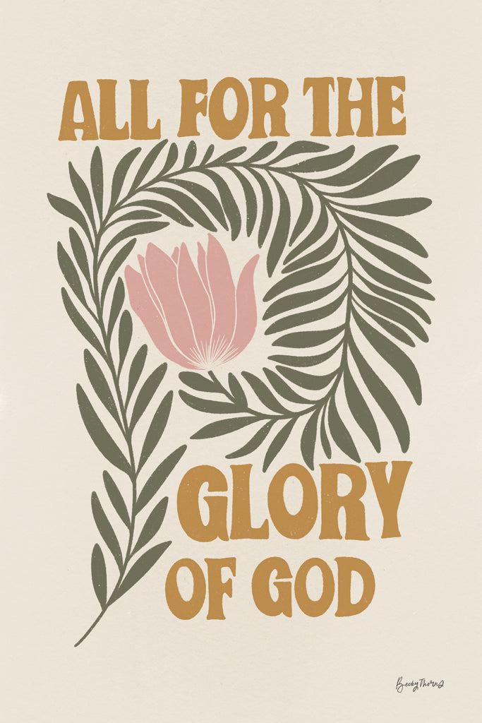 Reproduction of Glory to God III by Becky Thorns - Wall Decor Art