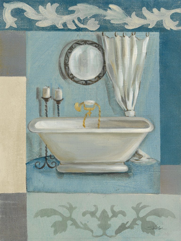 Reproduction of Antique Bath II by Silvia Vassileva - Wall Decor Art