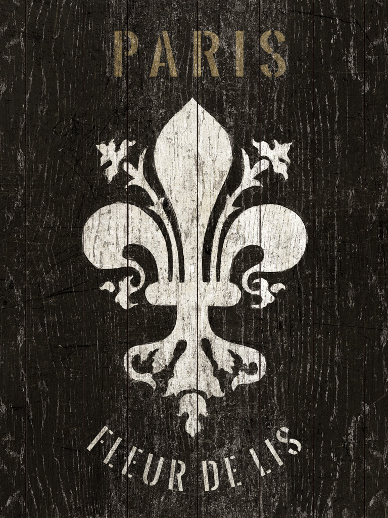 Reproduction of Refurbished Fleur de Lis by Wild Apple Portfolio - Wall Decor Art