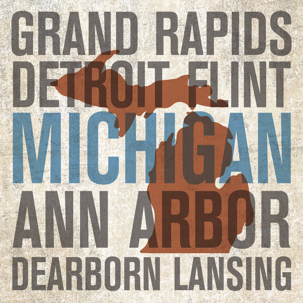 Reproduction of Michigan by Michael Mullan - Wall Decor Art