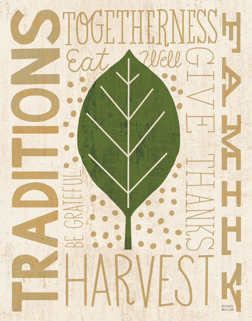 Reproduction of Family Tree Leaf IV by Michael Mullan - Wall Decor Art