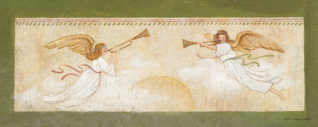 Reproduction of Holiday Angels by David Carter Brown - Wall Decor Art