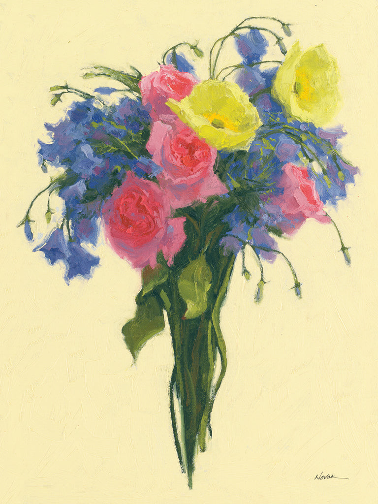 Reproduction of Periwinkle Nosegay IV by Shirley Novak - Wall Decor Art