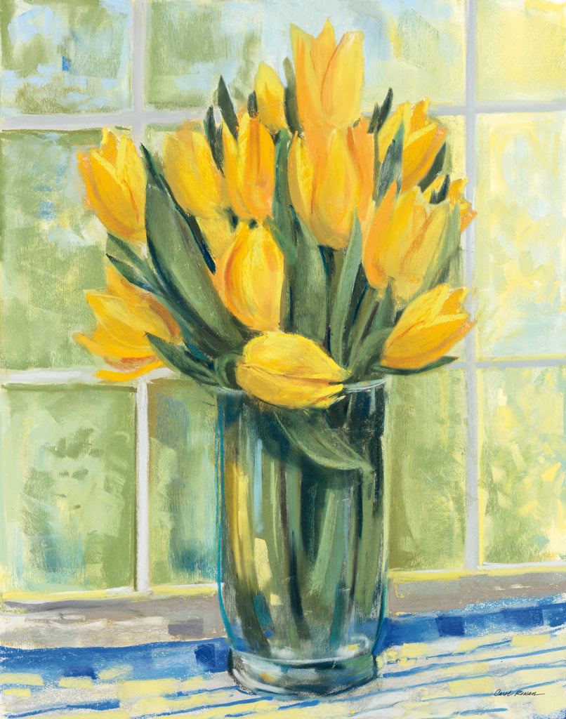 Reproduction of Windowsill Floral II by Carol Rowan - Wall Decor Art