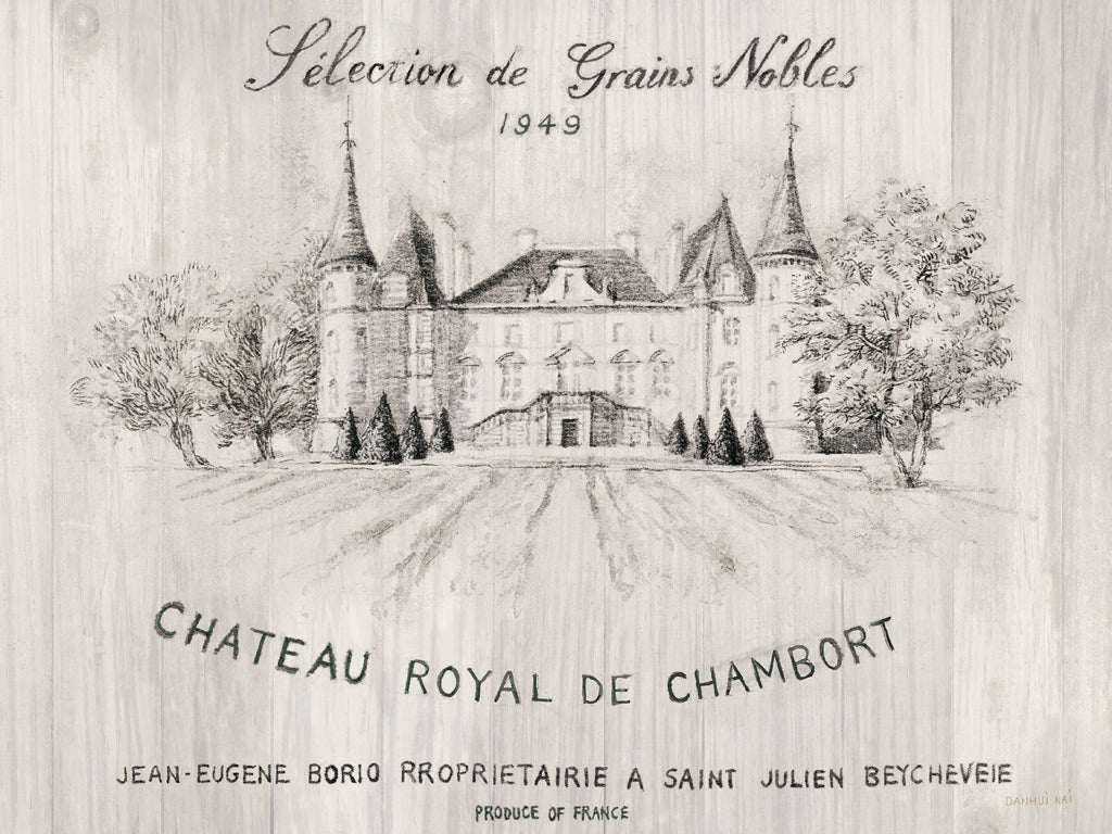Reproduction of Chateau Chambort on Wood by Danhui Nai - Wall Decor Art