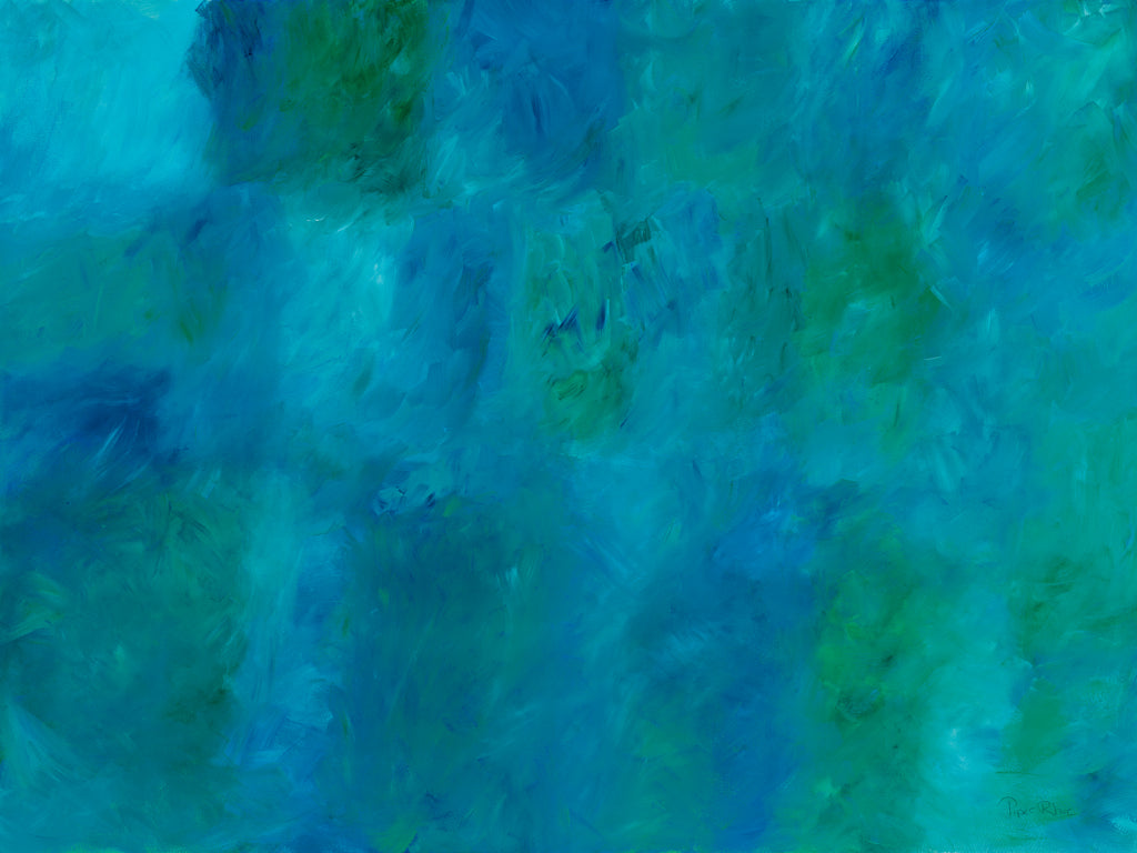 Reproduction of Blue Currents by Piper Rhue - Wall Decor Art