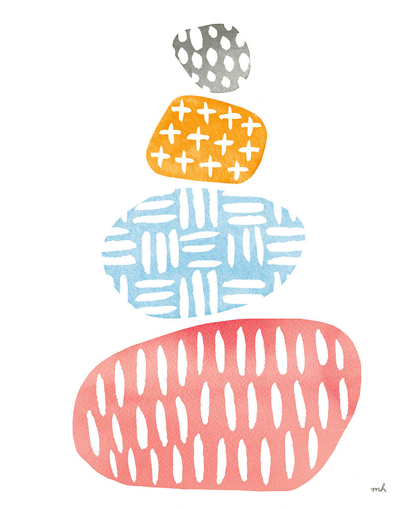 Reproduction of River Stones I Bright by Moira Hershey - Wall Decor Art