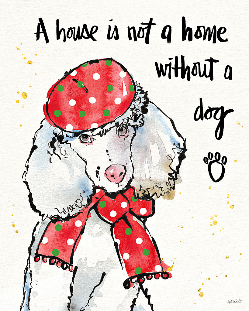 Reproduction of Strike a Paws III Christmas by Anne Tavoletti - Wall Decor Art