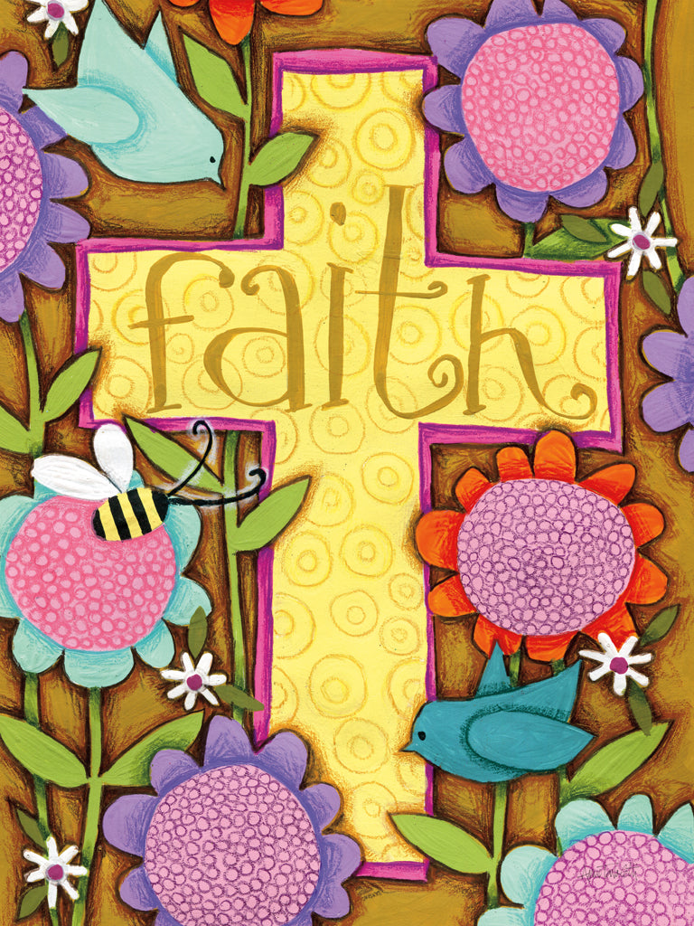 Reproduction of Faith Cross by Anne Tavoletti - Wall Decor Art