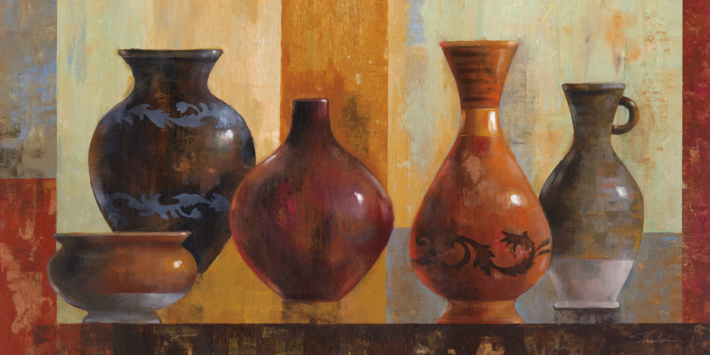 Reproduction of Glazed Pot I by Silvia Vassileva - Wall Decor Art