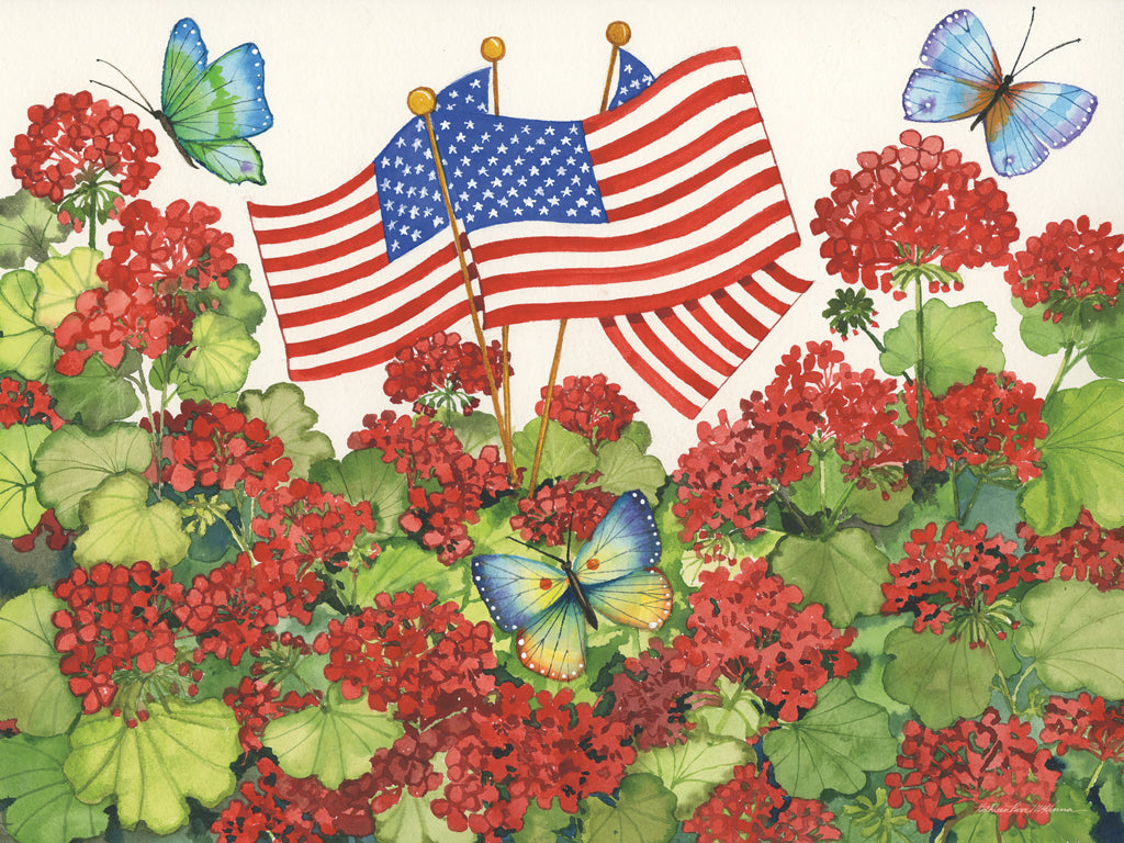 Reproduction of Patriotic Garden by Kathleen Parr McKenna - Wall Decor Art