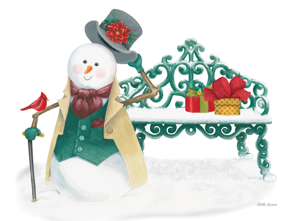 Reproduction of Main Street Christmas XII by Beth Grove - Wall Decor Art