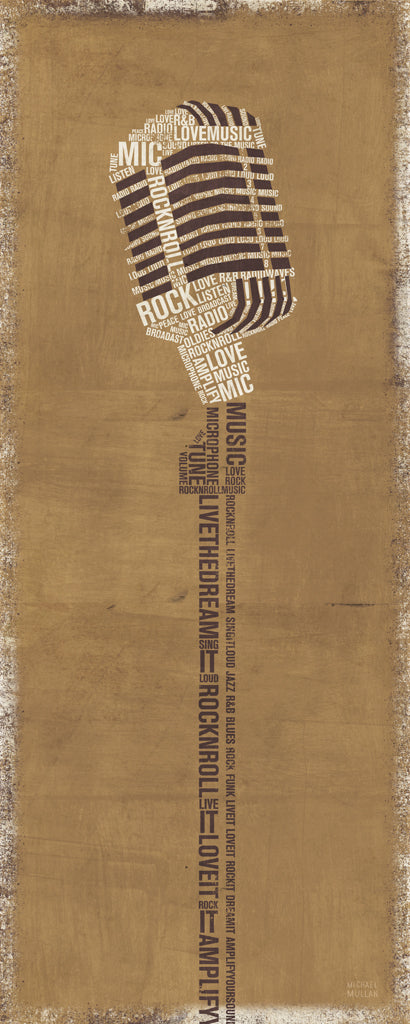 Reproduction of Type Mic Neutral by Michael Mullan - Wall Decor Art