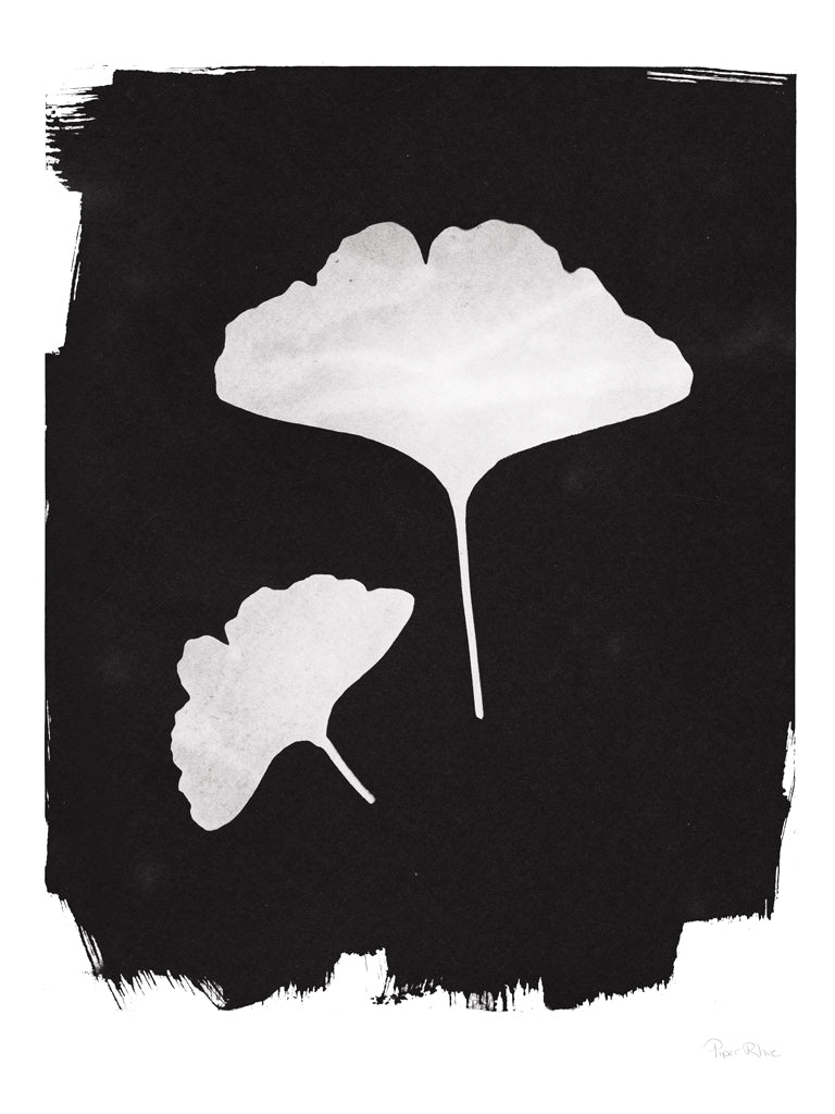 Reproduction of Nature by the Lake Gingko II Black by Piper Rhue - Wall Decor Art